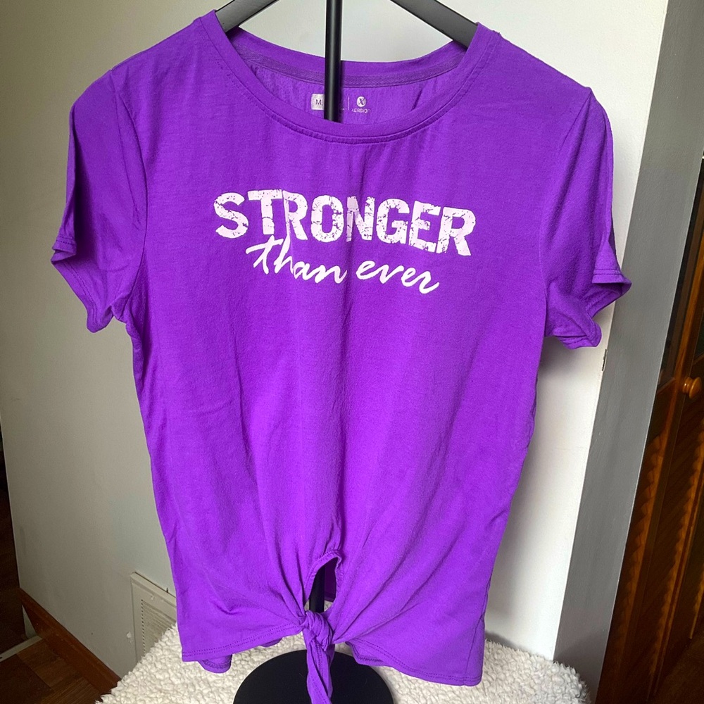 Xersion Purple Knot-Front Tee